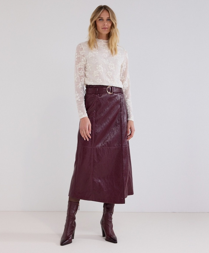 Dames rok bordeaux