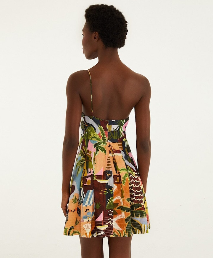 Dames jurk multicolor