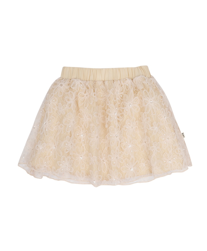 Meisjes rok ecru