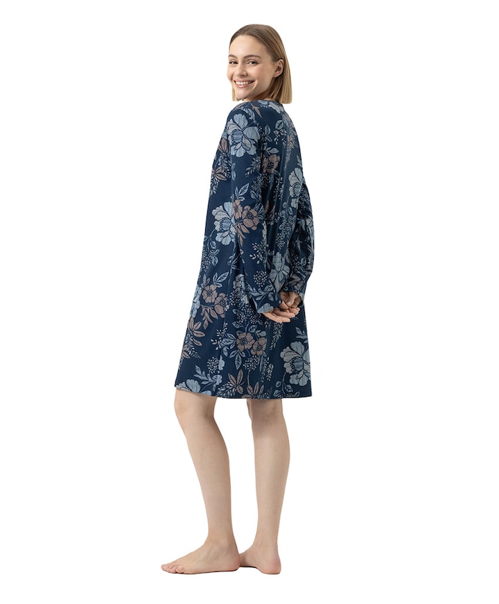 Dames nachthemd blauw