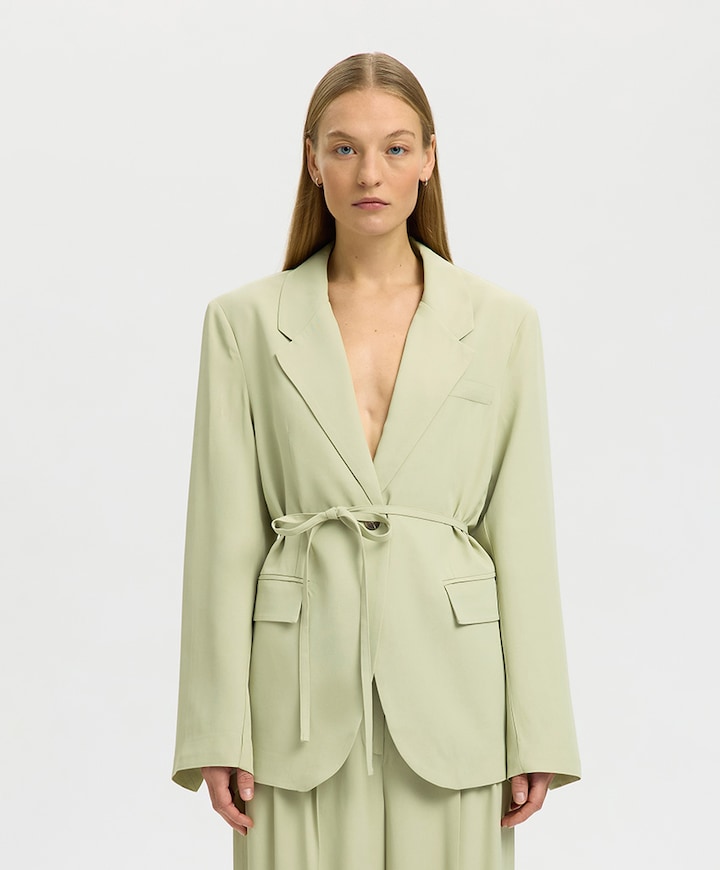 Dames blazer groen