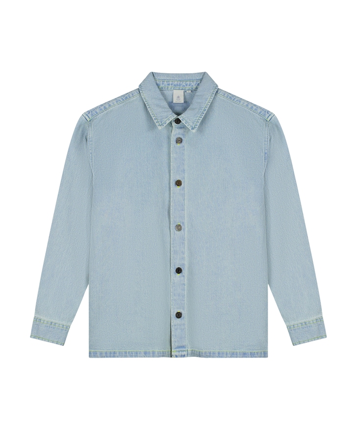 Heren overshirt blauw
