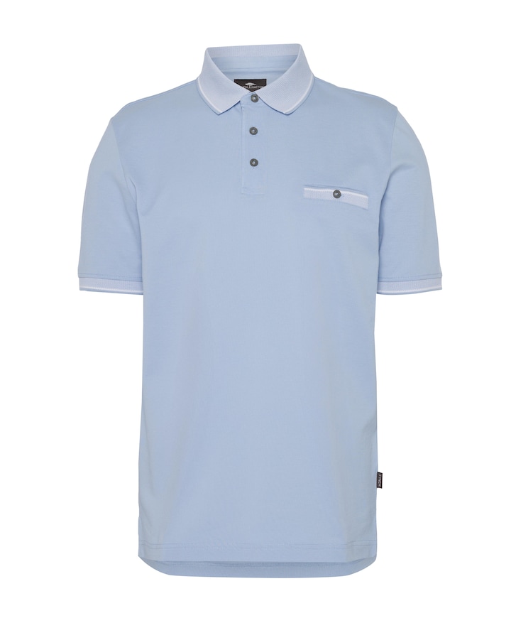 Heren polo blauw