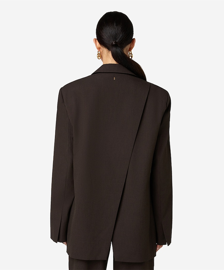 Dames blazer bruin