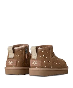 T CLASSIC ULTRA MINI SHINY DOTS meisjes enkellaarzen bruin