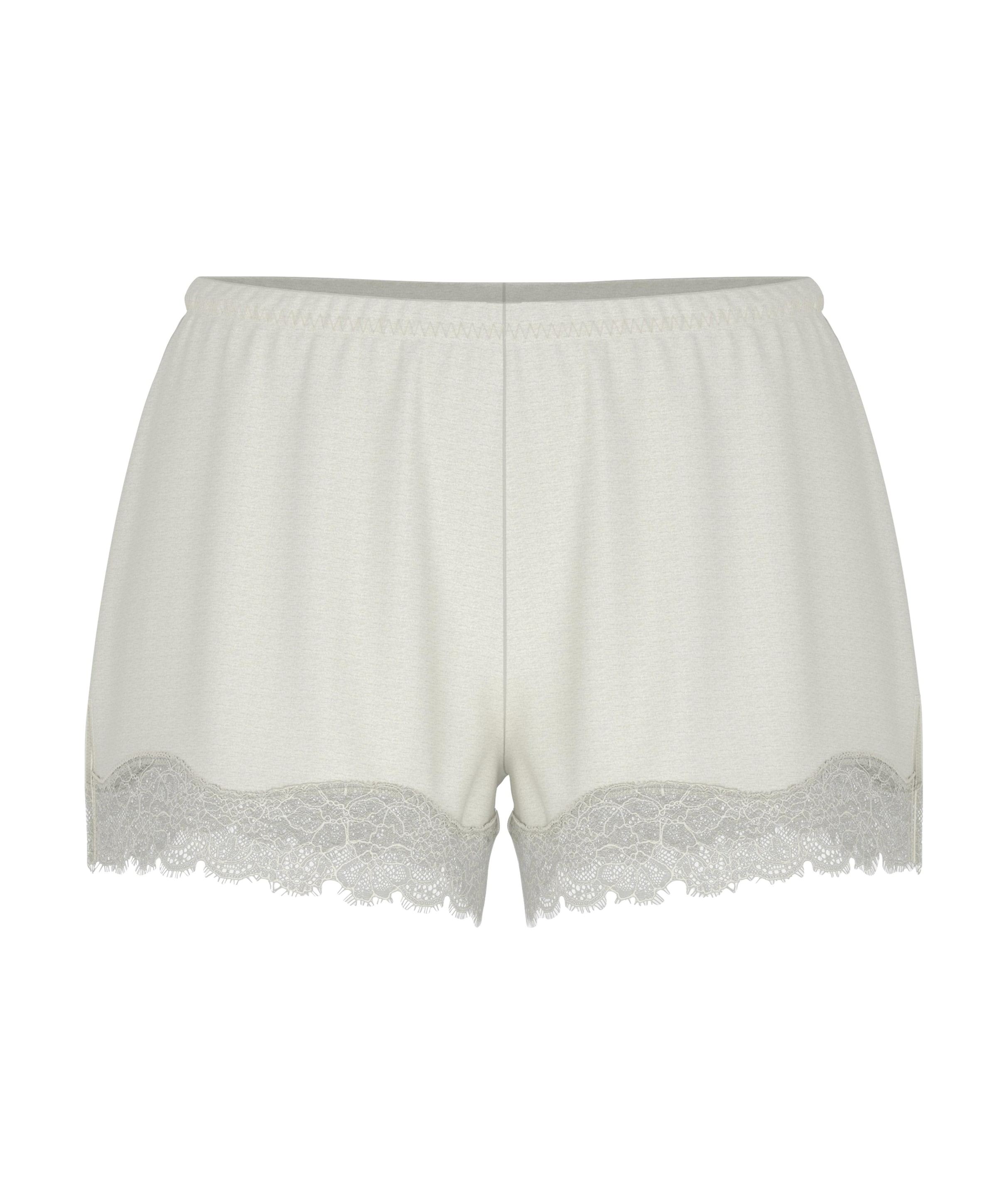 Dames pyjamashort ecru