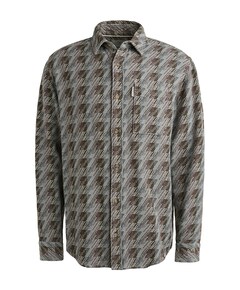 Overhemd lange mouw grijs