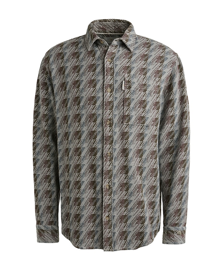 Overhemd lange mouw grijs