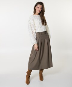 Dames rok beige