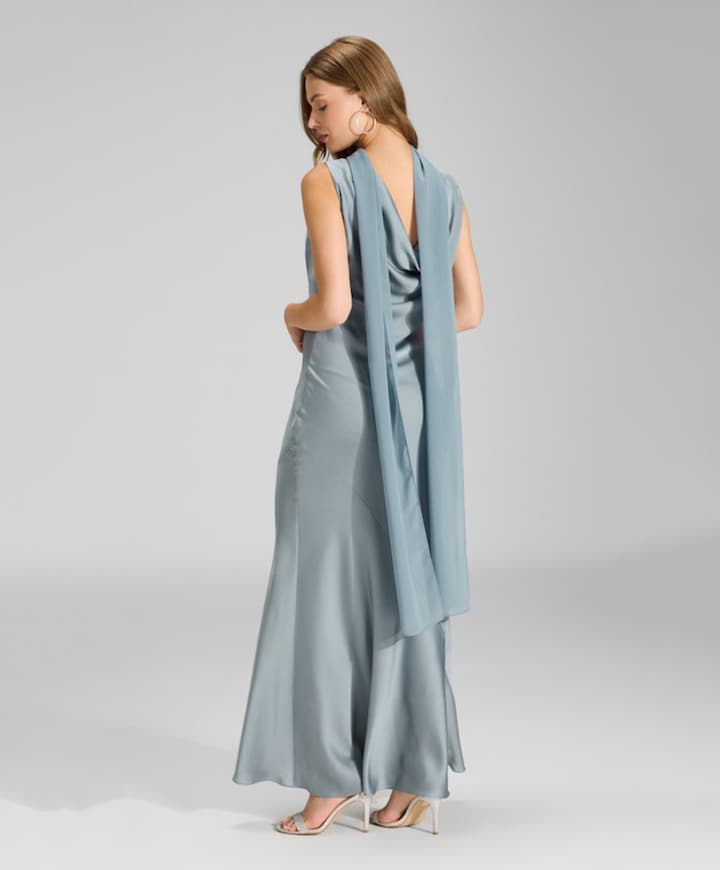 Dames sjaal blauw