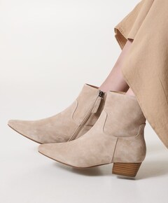 Carabella dames enkellaarzen beige