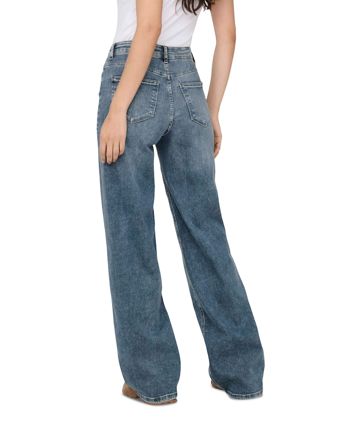 ONLMADISON BLUSH HW WIDE REA570 dames jeans blauw