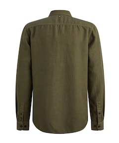 Heren overhemd lange mouw groen