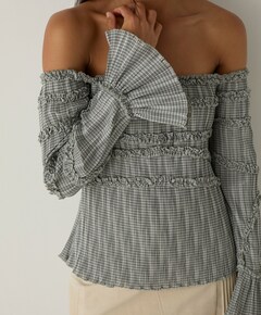 Dames blouse grijs
