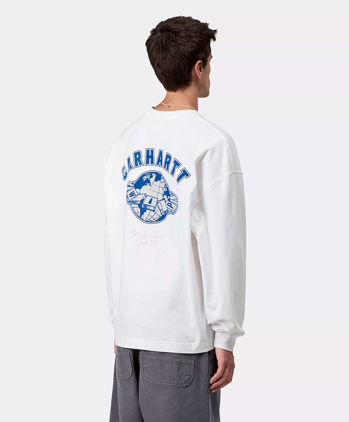 Heren longsleeve wit