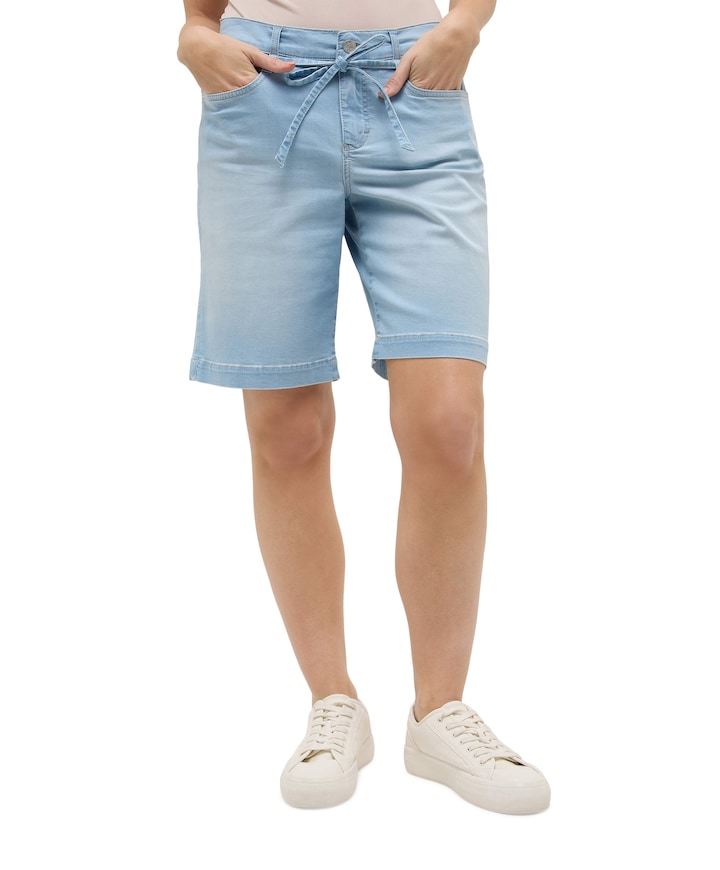 LIA CITY dames korte broek blauw