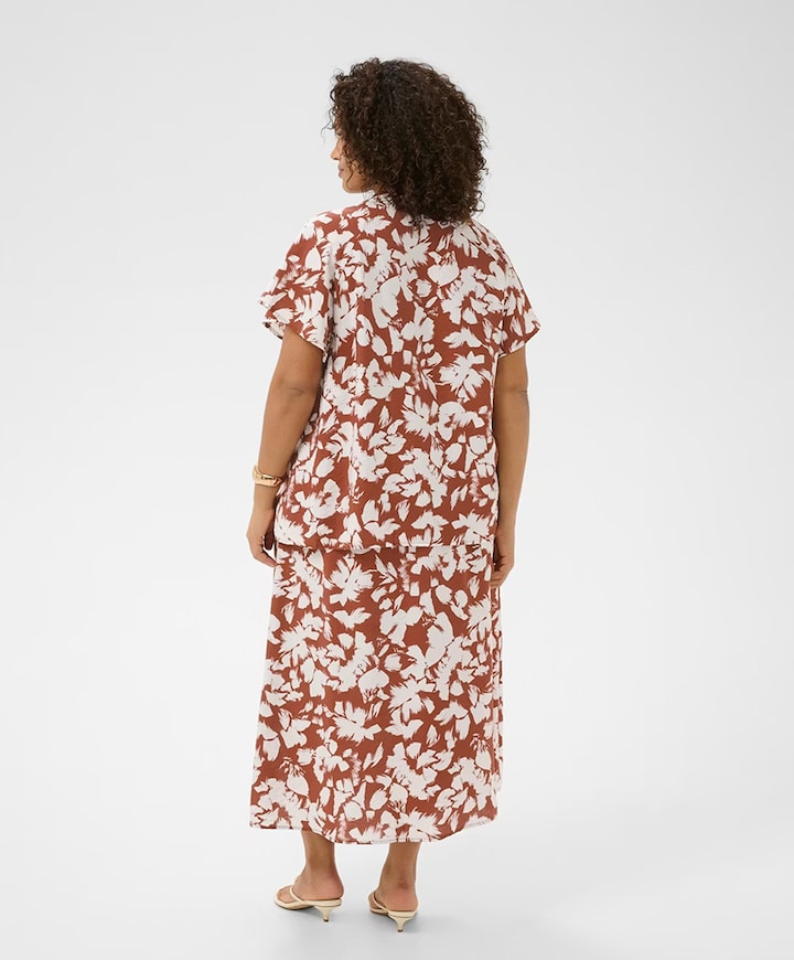 Dames blouse brique