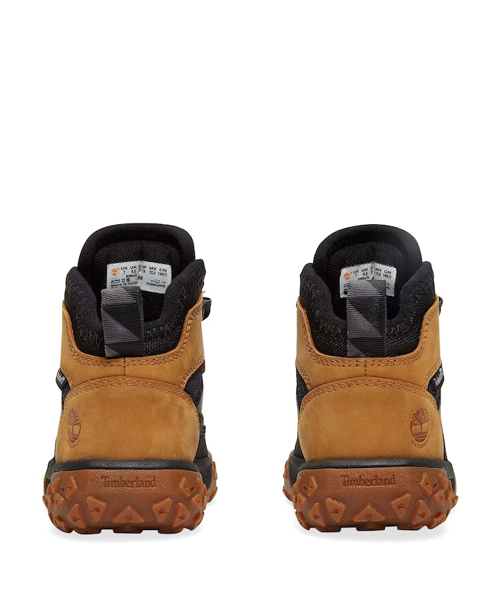 GreenStride Motion 6 MID BUNGEE WATERPROOF SNEAKER jongens veterschoenen bruin