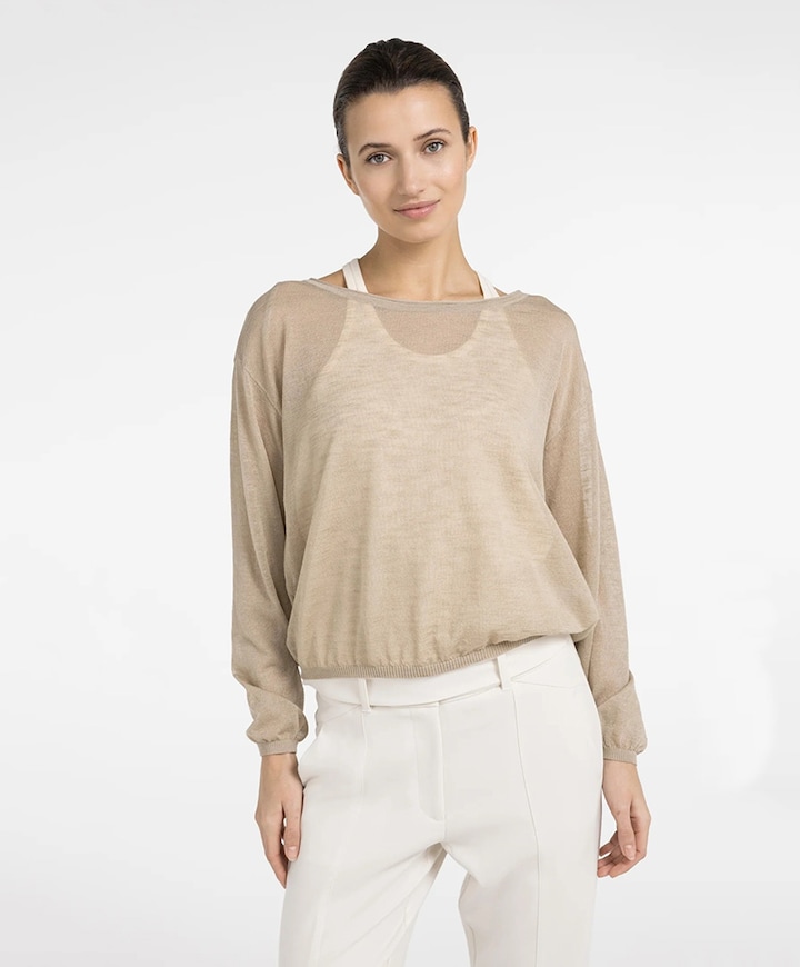 Dames sweater beige