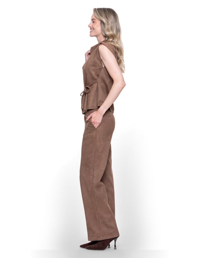 pants dames broek bruin