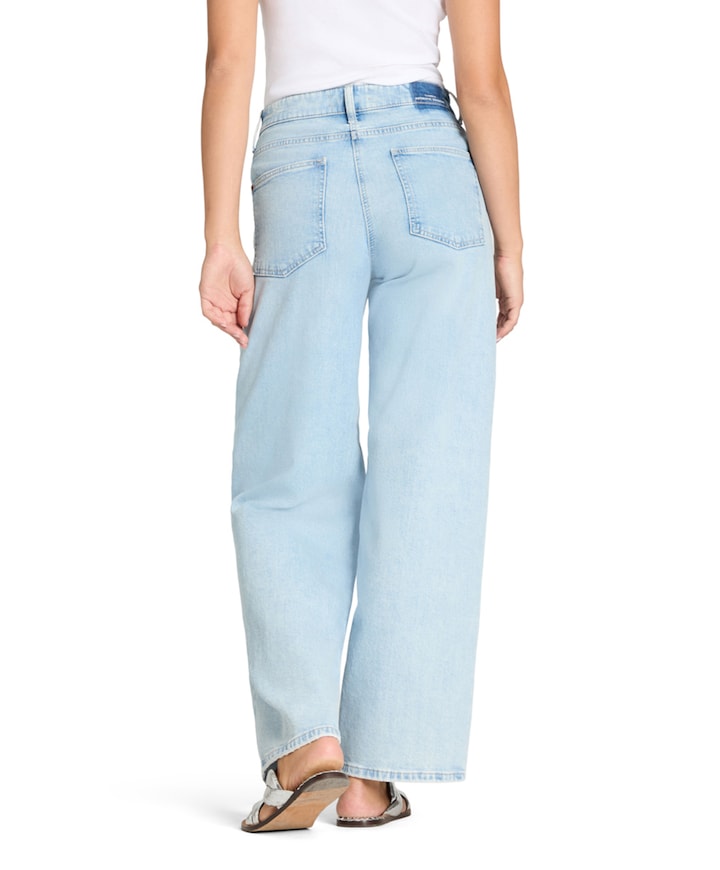 Baggy dames jeans blauw