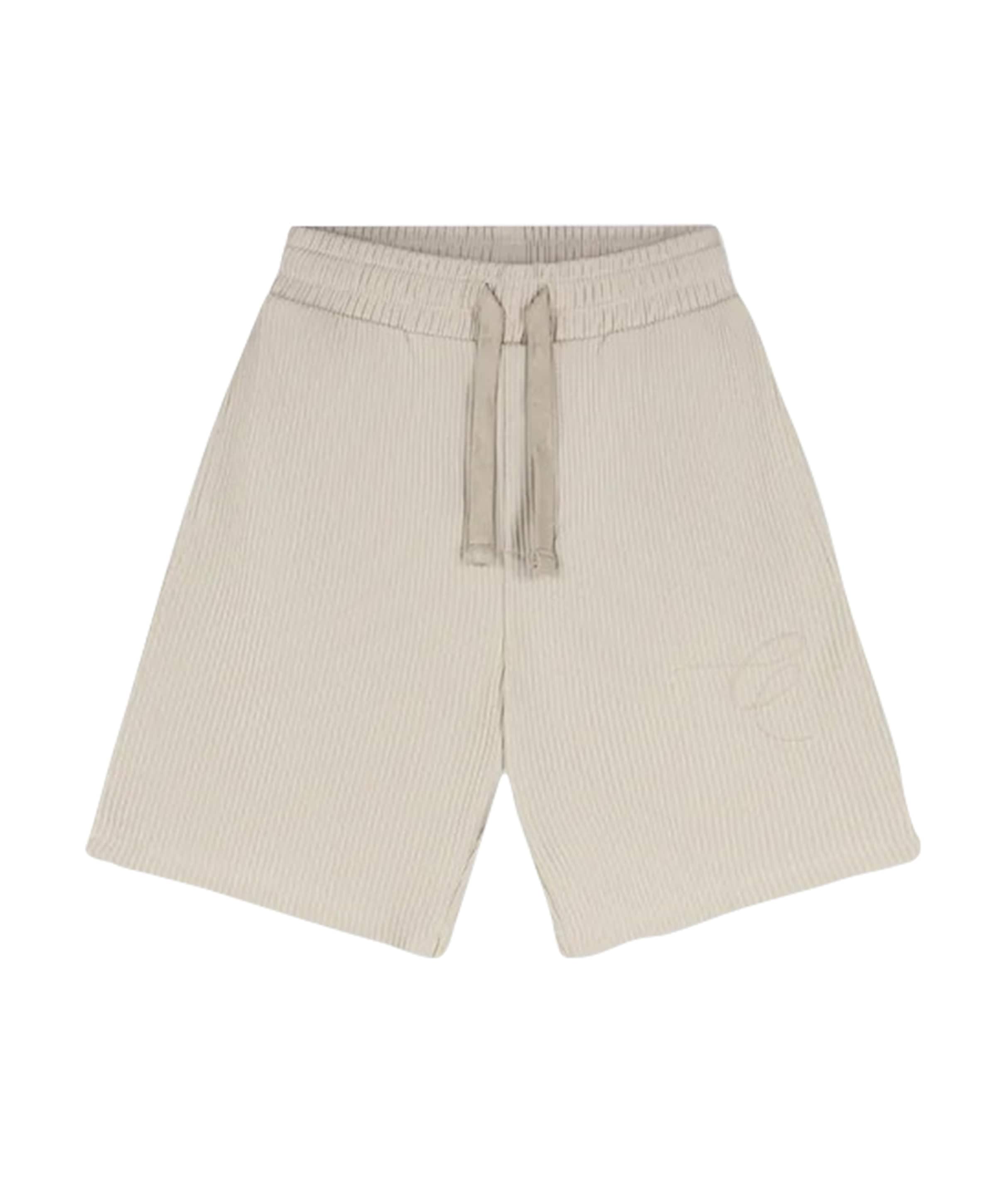 Ribbed jongens korte broek beige