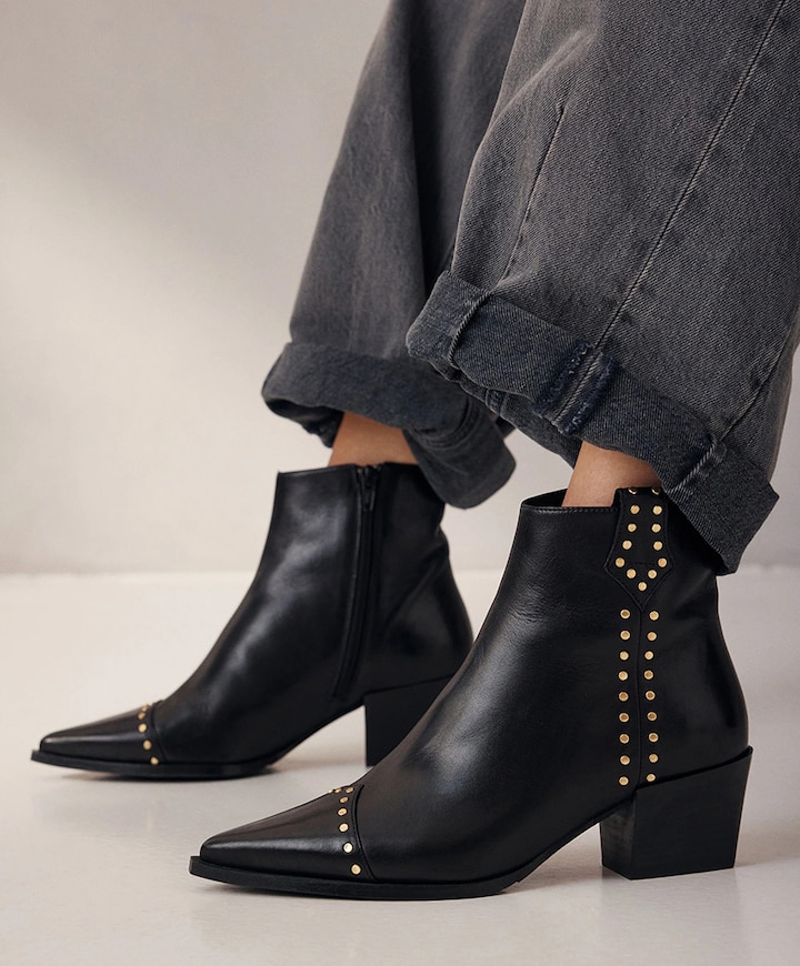 Kate Brandy dames enkellaarzen zwart