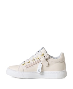 meisjes veterschoenen beige