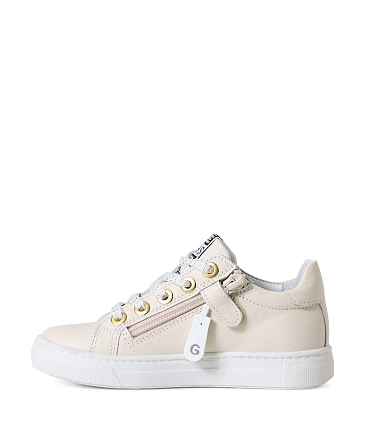 meisjes veterschoenen beige