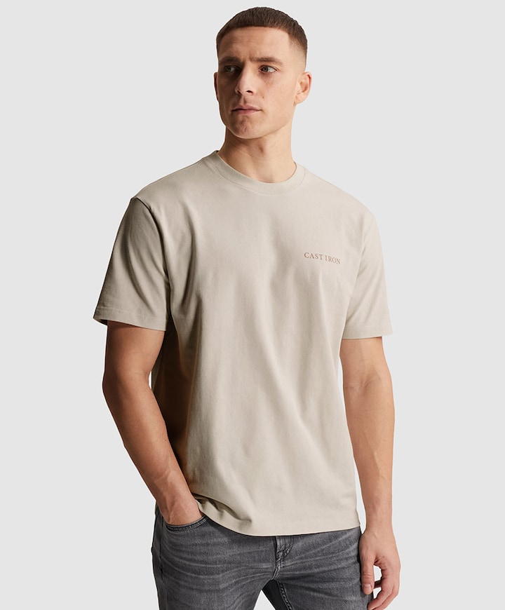 Heren t-shirt beige