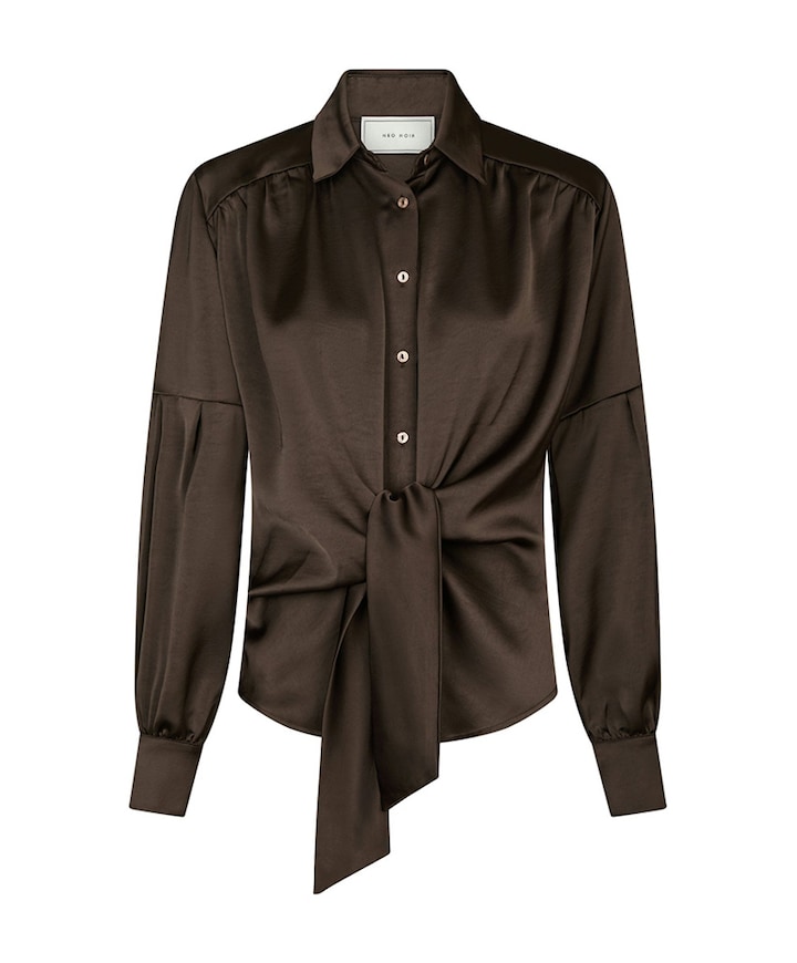 Dames blouse bruin