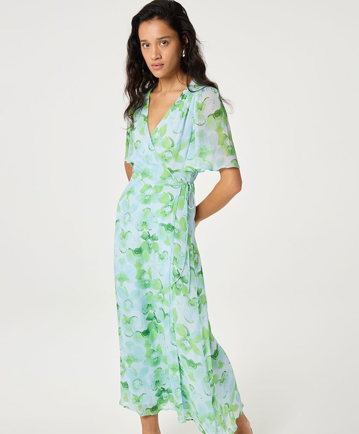 Dames jurk blauw