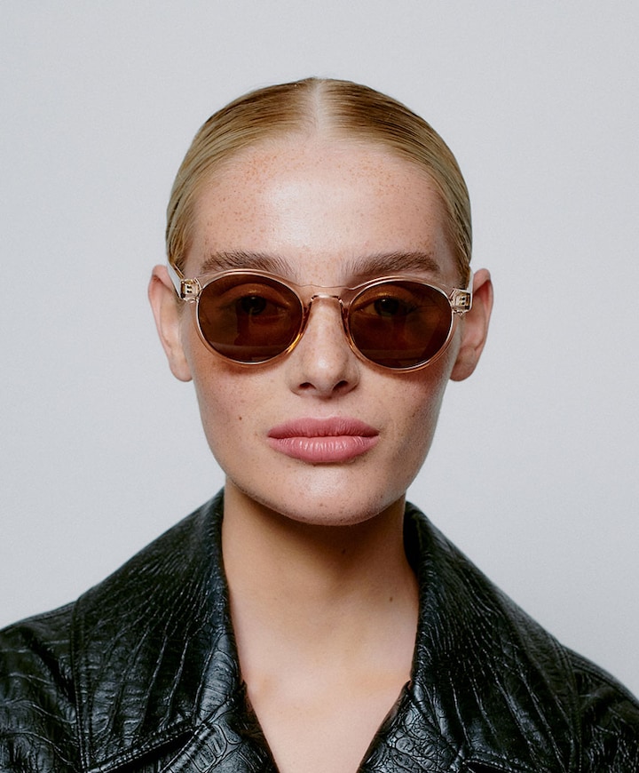 Uniseks zonnebril beige