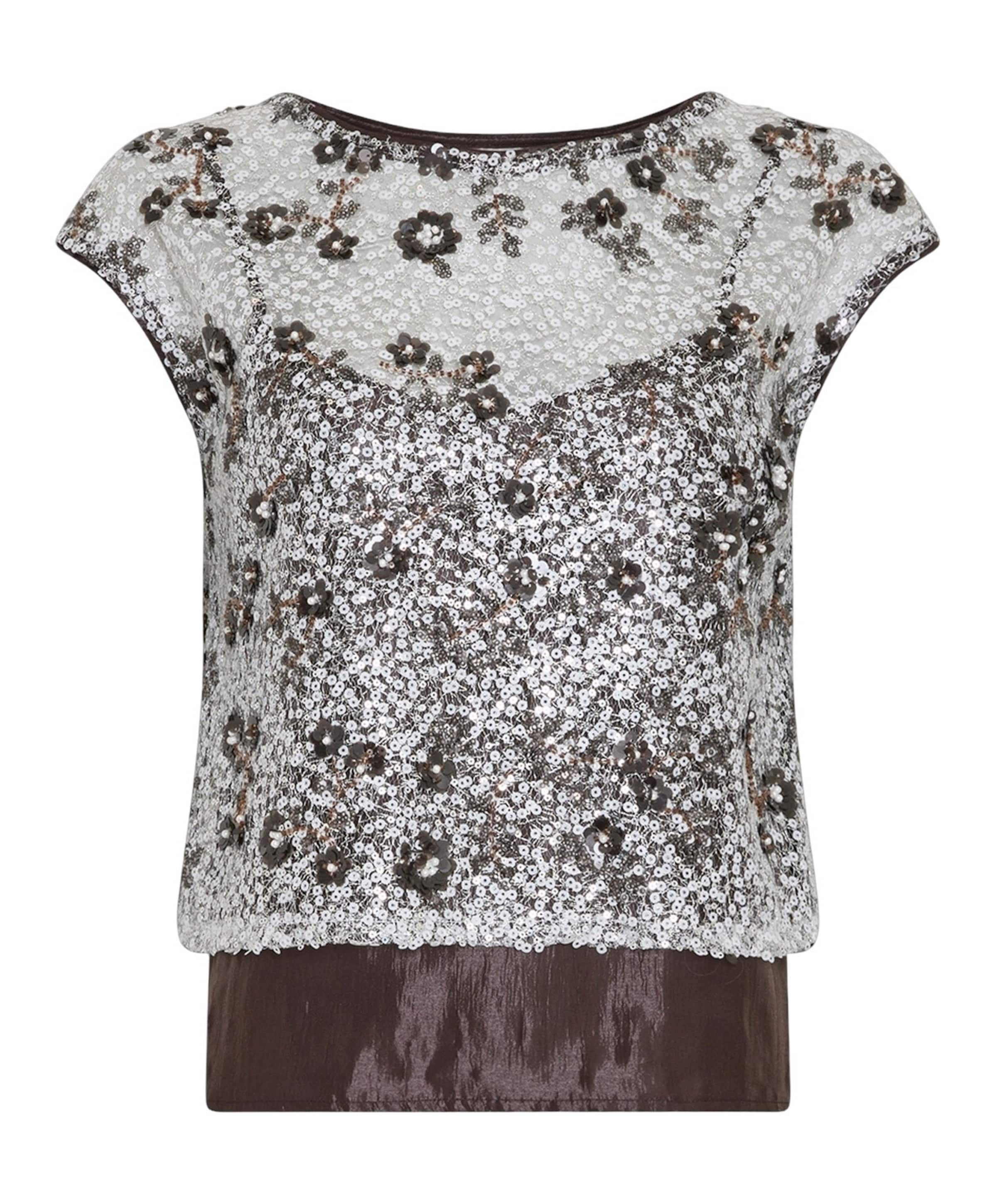 Dames top bruin
