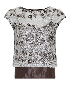 Dames top bruin