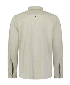 Heren overhemd lange mouw beige