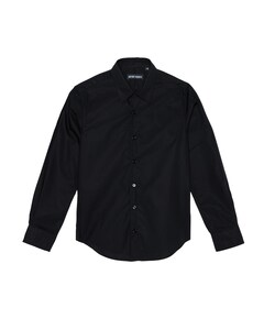 Jongens overhemd lange mouw zwart