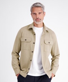 Heren overshirt beige