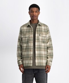 Overshirt lange mouw beige