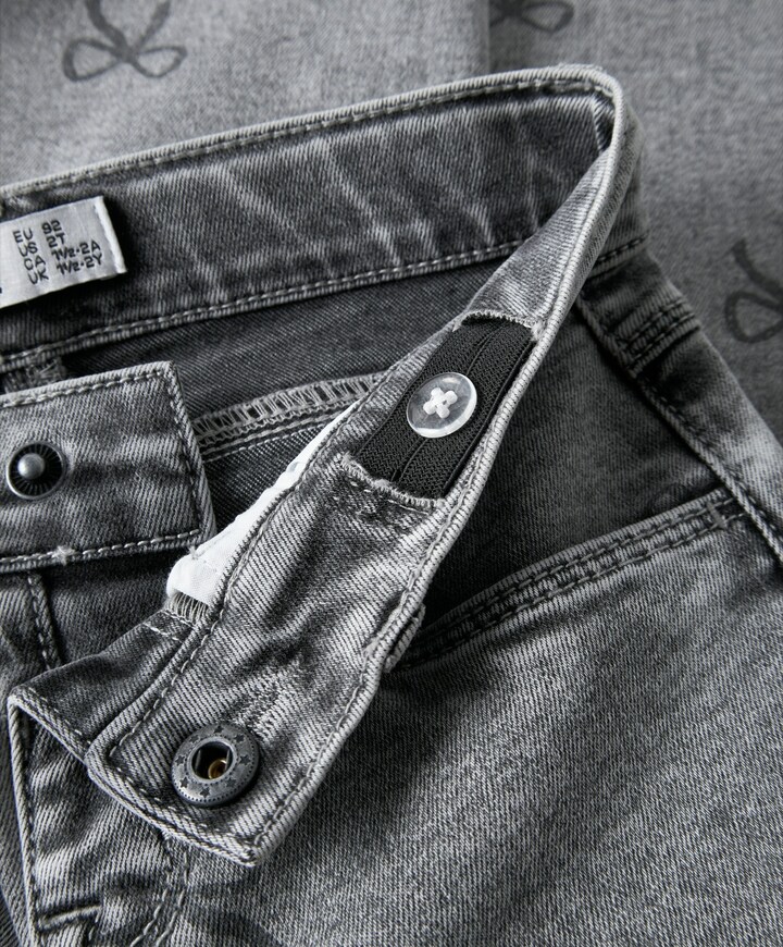 NMFBELLA MOM SHAPED JEANS 3555-ON F meisjes jeans grijs