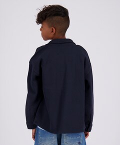 Jongens overhemd lange mouw blauw
