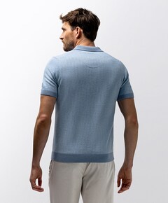 Heren polo blauw