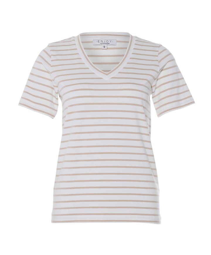 Dames t-shirt beige