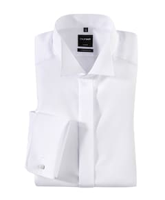 Heren smoking overhemd wit