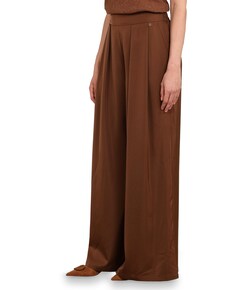 June Shiny dames broek bruin