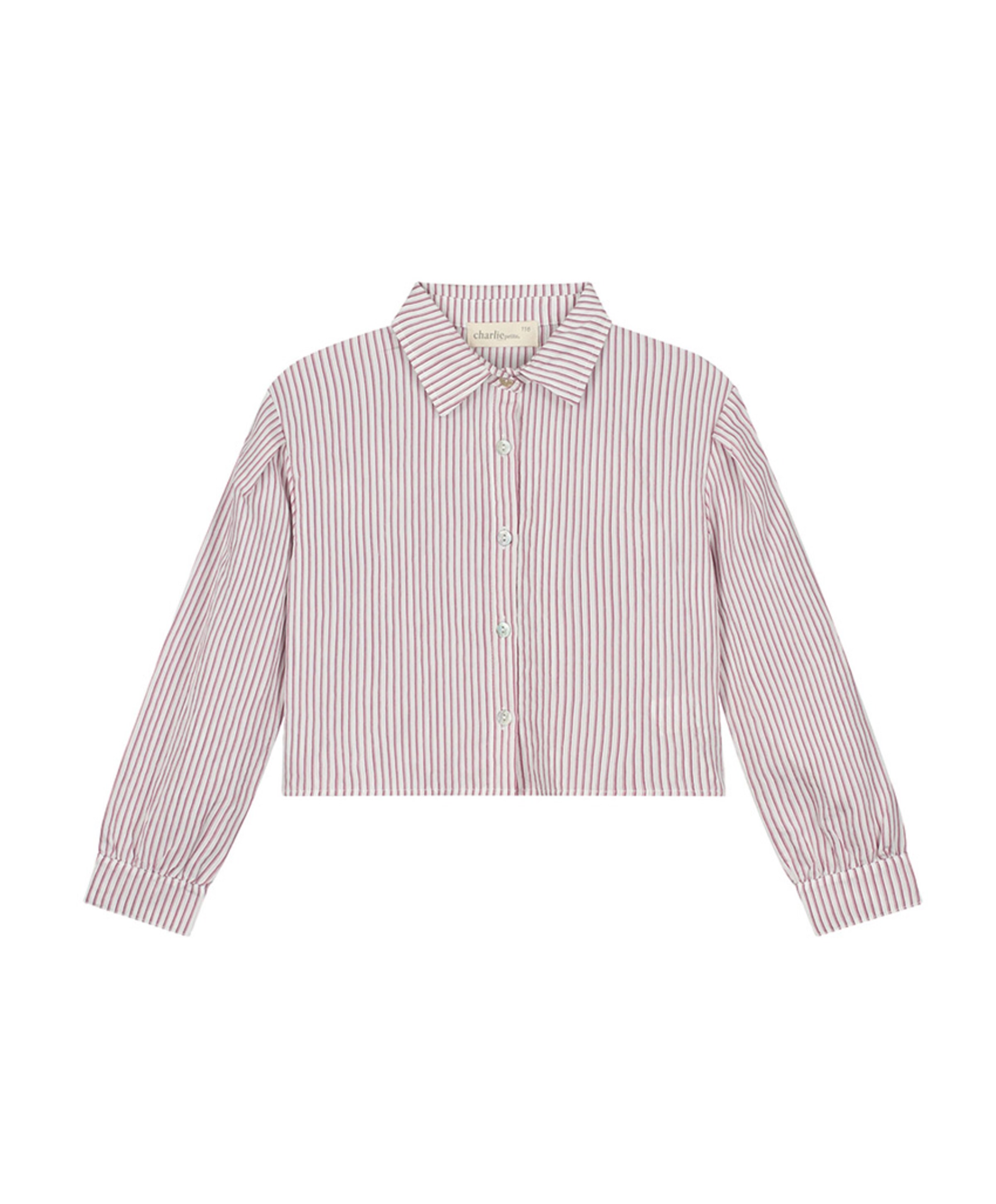 Meisjes blouse lange mouw rood