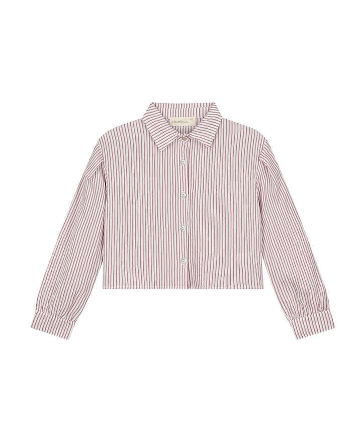 Meisjes blouse lange mouw rood