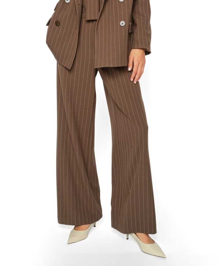 MMLeya York dames broek bruin