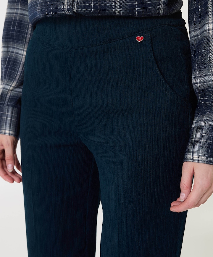Scarlet Wide Leg dames broek blauw