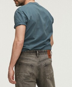 Heren T-shirt blauw